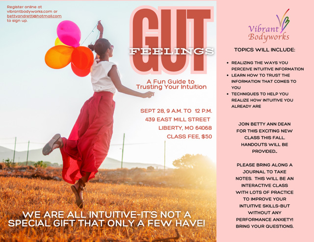 Gut Feelings A Fun Guide to Trusting Your Intuition September 28, 2024 439 East Mill Street, Liberty, MO