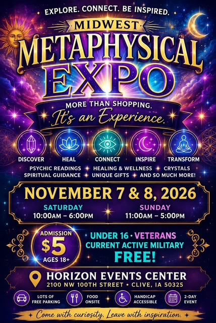 Midwest Metaphysical Expo Event poster