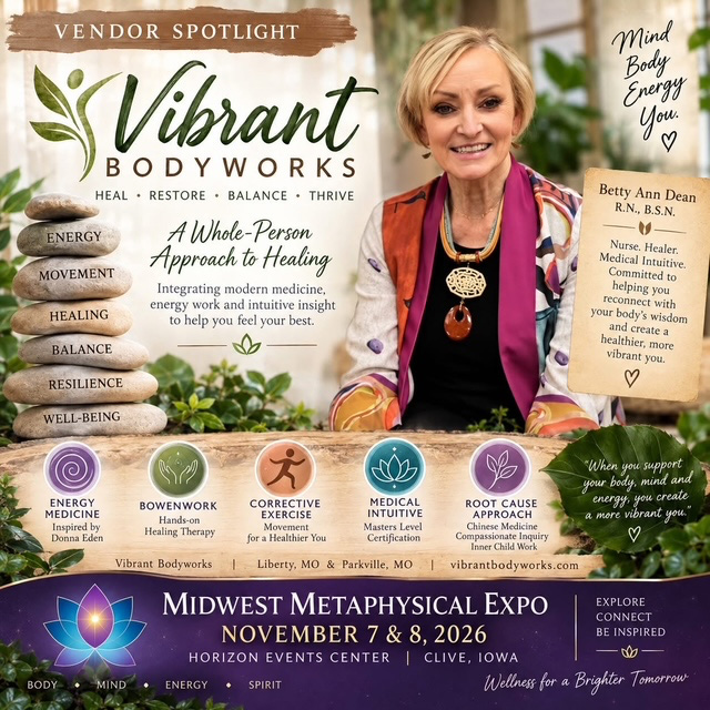 Vendor Spotlight Vibrant Bodyworks at the Midwest Metaphysical Expo November 7 and 8 2026